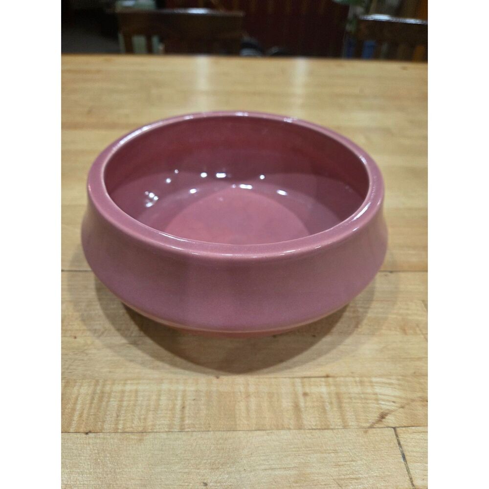 Vintage McCoy Pottery Pink Matt Glaze Round Planter Pot Bowl 616 USA
